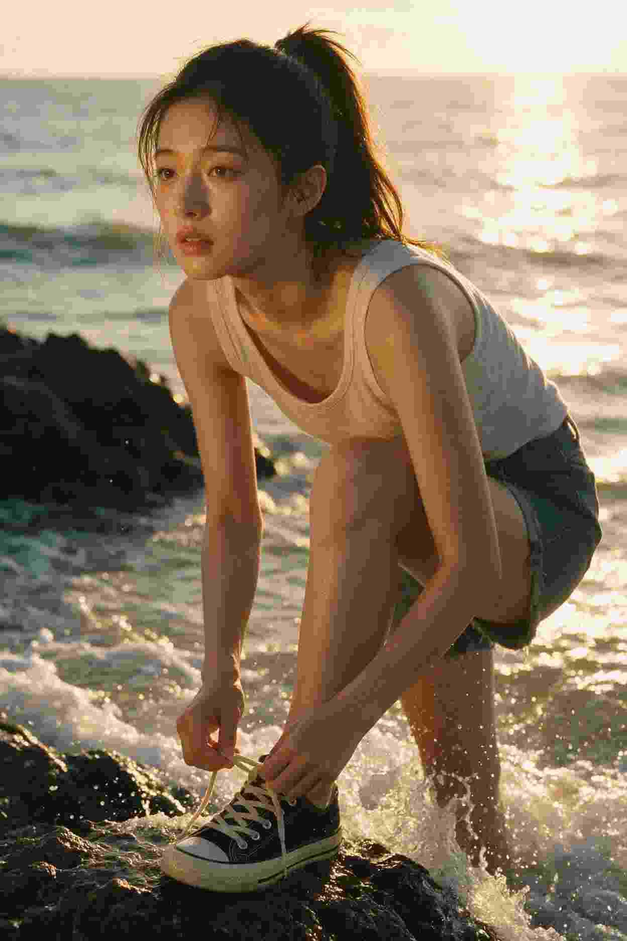 逆光飞翔
